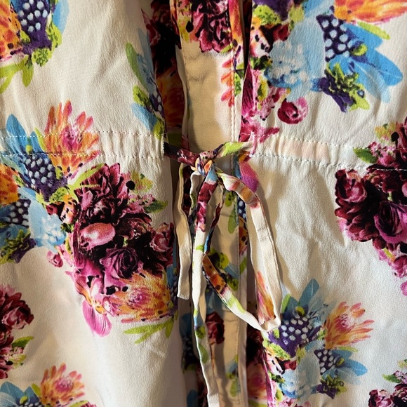 Anthropologie (tl) The Letter 100% Silk Floral Shirtdress - Picture 5 of 9